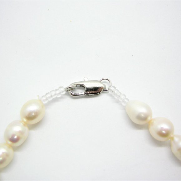 Natural Pearl Necklace and Woodland Earrings Set Wedding Jewelry for Bride - Picture 5 of 12